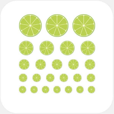 food "Lime" reusable privacy sticker set CamTag
