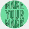 luminescent night "MakeYourMark" reusable macbook sticker tabtag