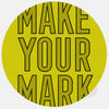 colorful "MakeYourMark" reusable macbook sticker tabtag