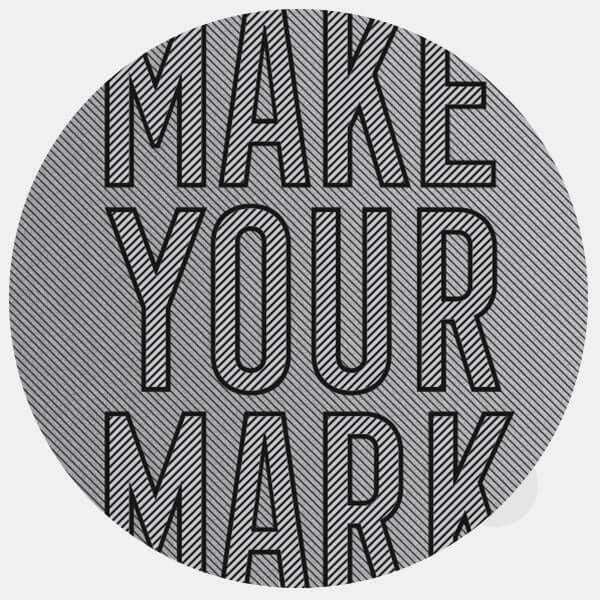 spacegray Make Your Mark reusable macbook sticker tabtag