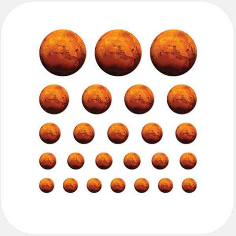 planets "Mars" reusable privacy sticker set CamTag