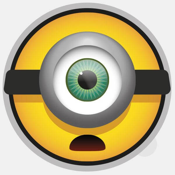 Minion reusable macbook sticker tabtag by plugyou on sale