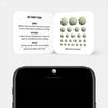 luminescent day "PatternDots1" reusable privacy sticker CamTag on phone