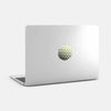 luminescent day "PatternDots1" reusable macbook sticker tabtag on a laptop