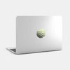 luminescent day "PatternDots1" reusable macbook sticker tabtag on a laptop