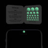 luminescent night "PatternDots1" reusable privacy sticker CamTag on phone