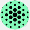 luminescent night "PatternDots2" reusable macbook sticker tabtag