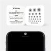 white "dot pattern 2" reusable privacy sticker CamTag on phone