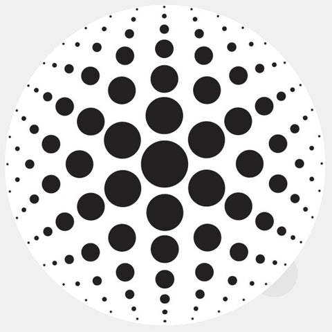 white "dot pattern 3" reusable macbook sticker tabtag