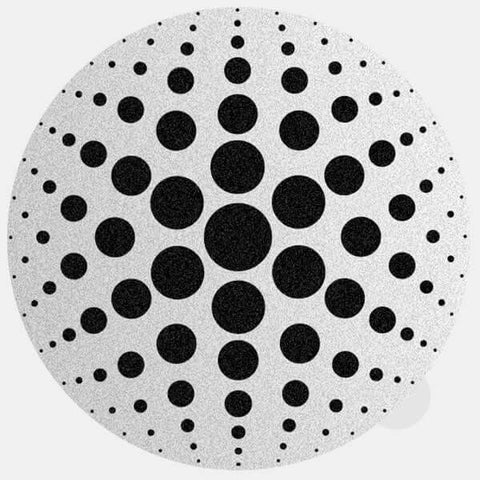 silver "dot pattern 3" reusable macbook sticker tabtag