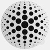 silver "dot pattern 3" reusable macbook sticker tabtag