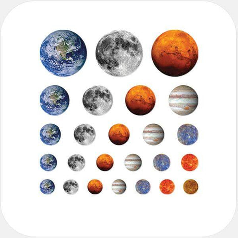 "planets set" reusable privacy sticker sets CamTag