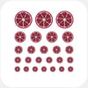 food "Pomegranate" reusable privacy sticker set CamTag on sale