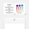 colorful "color gradient set" reusable privacy sticker CamTag sets on phone