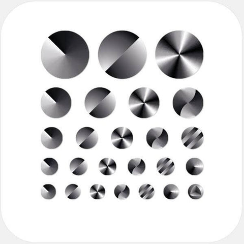 "black and white gradient set" reusable privacy sticker sets CamTag
