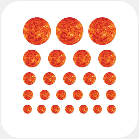 planets "sun" reusable privacy sticker set CamTag