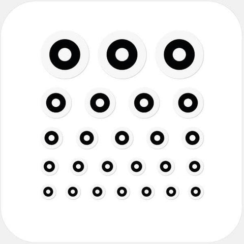 white "target" reusable privacy sticker set CamTag