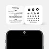 white "target" reusable privacy sticker CamTag on phone