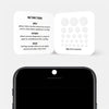 "white" reusable privacy sticker CamTag on phone