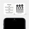 silver "Yes" reusable privacy sticker CamTag on phone