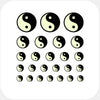 luminescent day "YinYang" reusable privacy sticker set CamTag