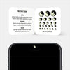 luminescent day "YinYang" reusable privacy sticker CamTag on phone