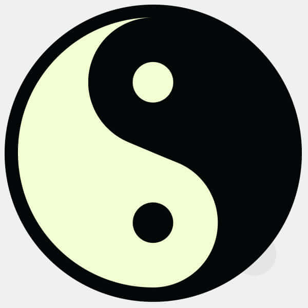 luminescent day yin & yang reusable macbook sticker tabtag