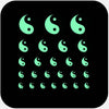 luminescent night "YinYang" reusable privacy sticker set CamTag