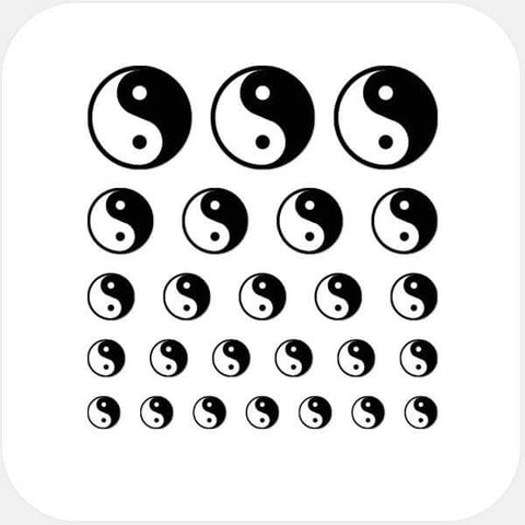 dark "YinYang" reusable privacy sticker set CamTag