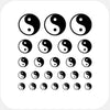 dark "YinYang" reusable privacy sticker set CamTag