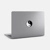 dark "YinYang" tabtag reusable macbook sticker tabtag on a laptop