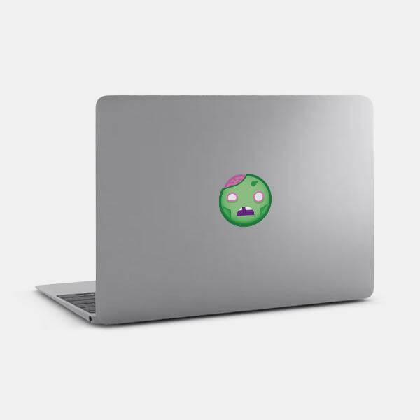 Zombie reusable macbook sticker tabtag on a mac by plugyou on sale