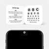 silver "alphabet set" reusable privacy sticker sets CamTag on phone
