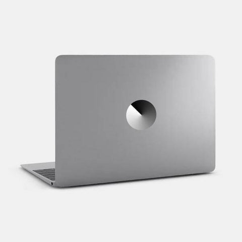 gradient "angle" reusable macbook sticker tabtag on a laptop