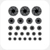 dark "aperture" reusable privacy sticker set CamTag