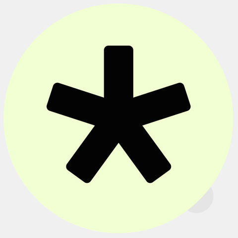 luminescent day "Asterisk" reusable macbook sticker tabtag