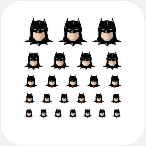 superheroes "batman" reusable privacy sticker set CamTag