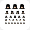 superheroes "batman" reusable privacy sticker set CamTag