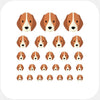 animals "beagle" reusable privacy sticker set CamTag