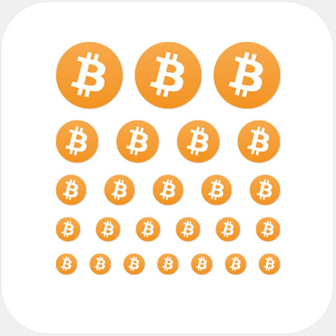 "bitcoin" reusable privacy sticker set CamTag