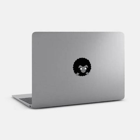 animals "black sheep" reusable macbook sticker tabtag on a laptop