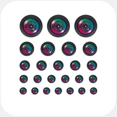 dark "camera" reusable privacy sticker set CamTag
