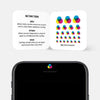 colorful "cmyk" reusable privacy sticker CamTag on phone