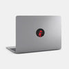 superheroes "deadpool" reusable macbook sticker tabtag on a mac