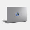 planets "earth" reusable macbook sticker tabtag on a mac
