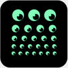 luminescent night "eye" reusable privacy sticker set CamTag