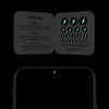 luminescent night "flash" reusable privacy sticker CamTag on phone