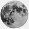 silver "full moon" reusable macbook sticker tabtag