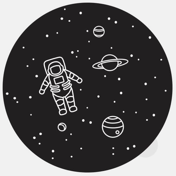 black get lost in space reusable macbook sticker tabtag