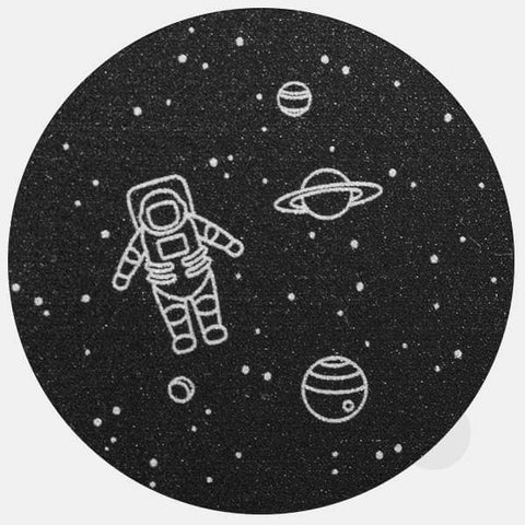silver "get lost in space" reusable macbook sticker tabtag